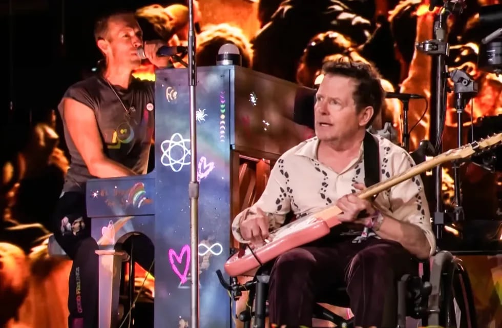 Michael J. Fox apareció en el concierto de Coldplay y logró emocionar a todos. Gentileza: NBC News.