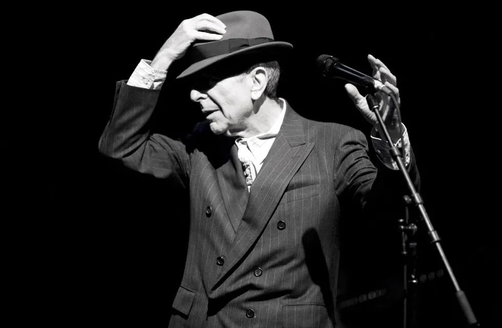 Leonard Cohen en uno de sus últimos conciertos.