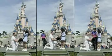 Video: un empleado de Disney arruinó una romántica propuesta de casamiento