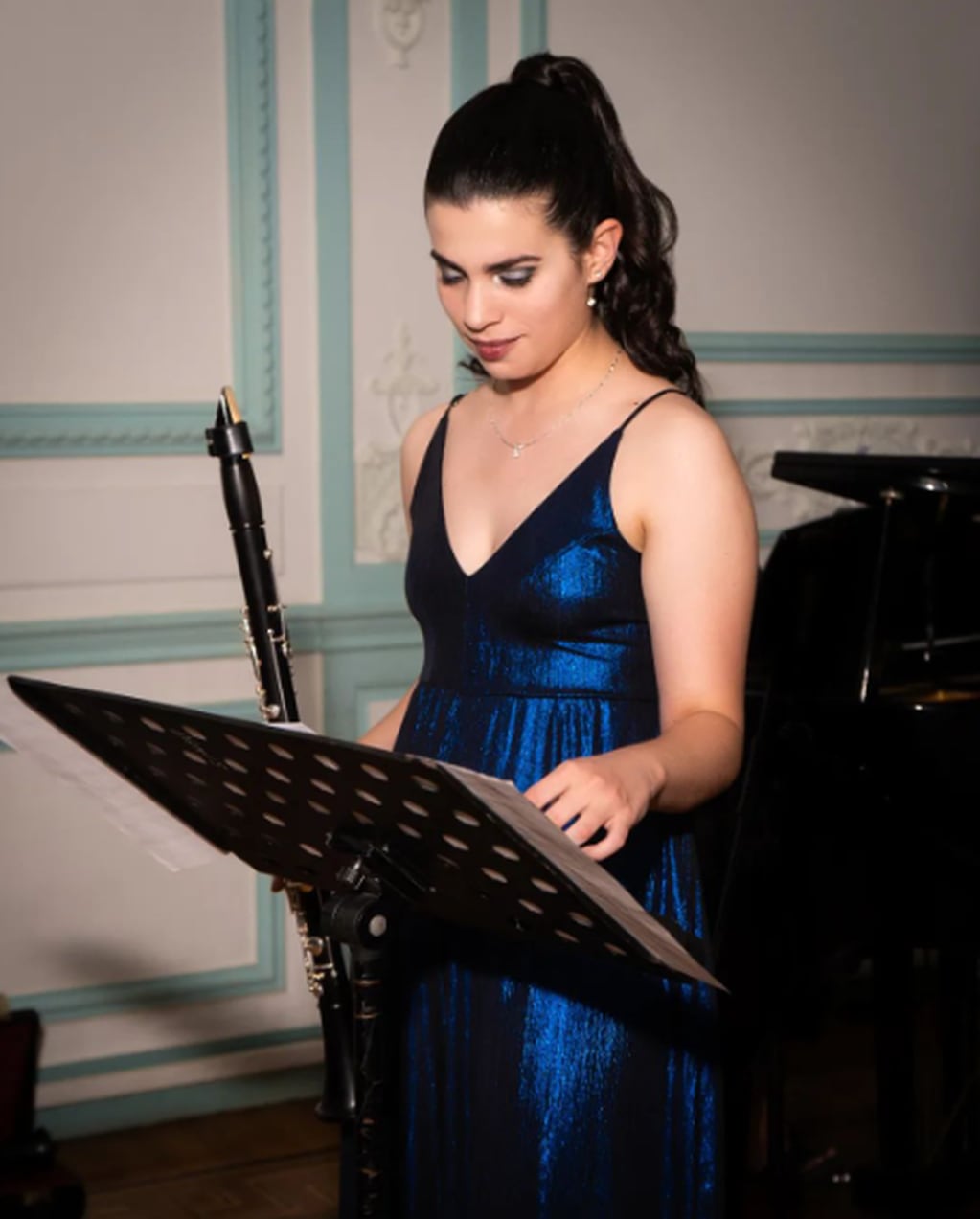 Agustina Gabaglio, la joven clarinetista invitada.