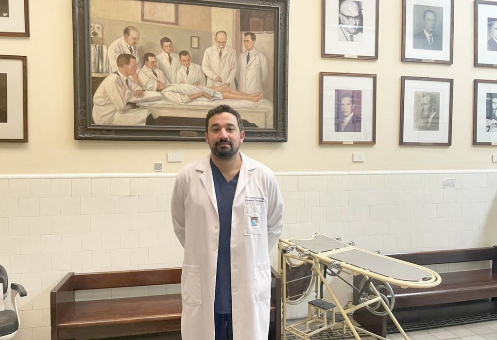 Fernando Gómez el voluntario para la prueba de la vacuna Pfizer en Argentina.