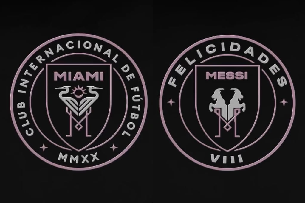 El escudo del Inter Miami en homenaje a Messi