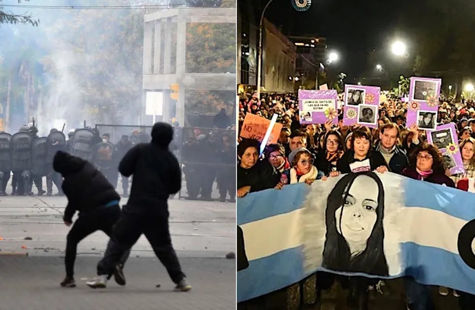 Violentas protestas en Jujuy y marchas pacíficas por Cecilia Strzyzowski en el Chaco. Foto: web