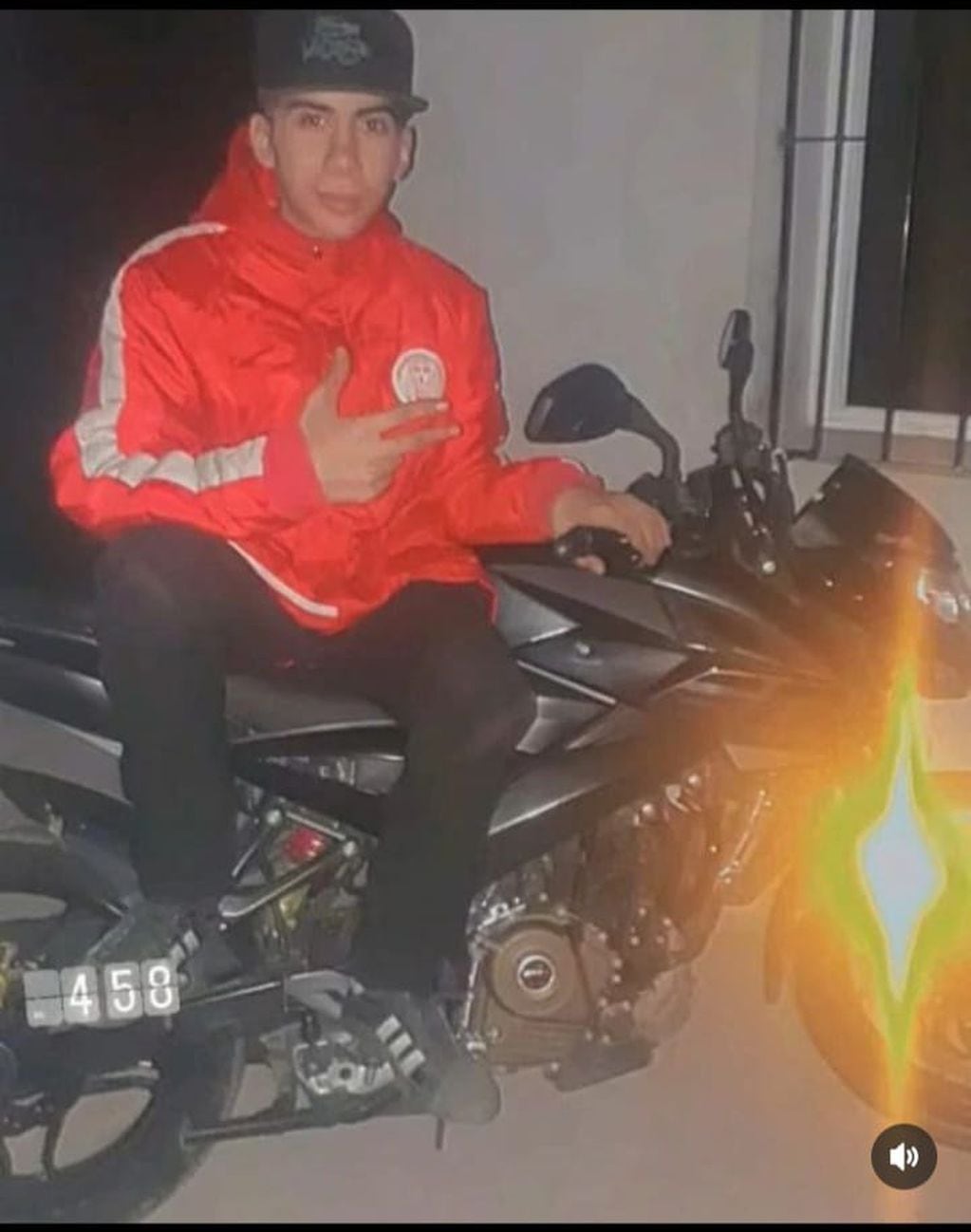 Luciano Calderón (17), el chico fallecido tras caer de su moto en Las Heras.
