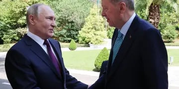 Vladimir Putin y Recep Erdogan