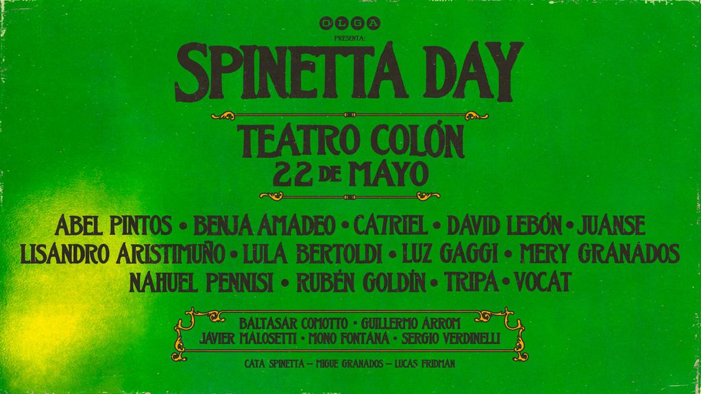 El Line-up del "Spinetta Day". Foto: Olga.