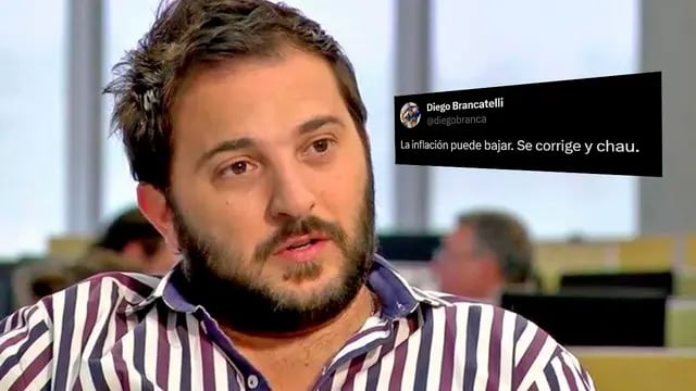 Diego Brancatelli habló de inflación y fue repudiado por los usuarios