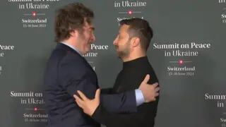 Cumbre por la Paz: Javier Milei expresó su apoyo a Ucrania y llamó “amigo” a Zelenski