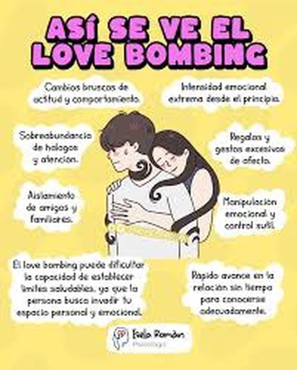 La Licenciada en Psicología Isela Román compartió a través de su cuenta de Instagram algunas claves para detectar el love bombing. Este es el posteo que realizó.