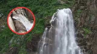 un turista descubrió que una famosa cascada es falsa