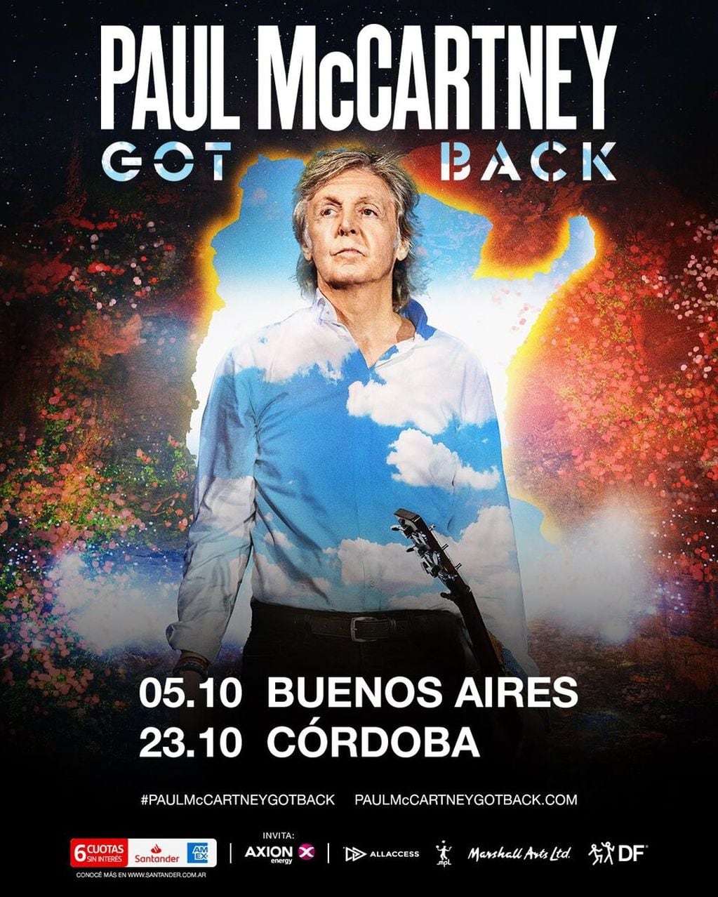 Paul McCartney en Argentina 2024: 5 de octubre en Buenos Aires y 23 de octubre en Córdoba (DF)
