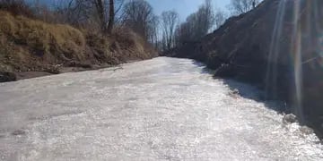 arroyo congelado San Carlos