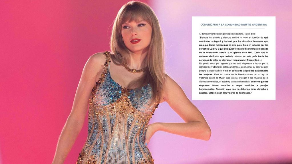 Las fanáticas argentinas de Taylor Swift compartieron un comunicado y pidieron no votar a Javier Milei: las razones