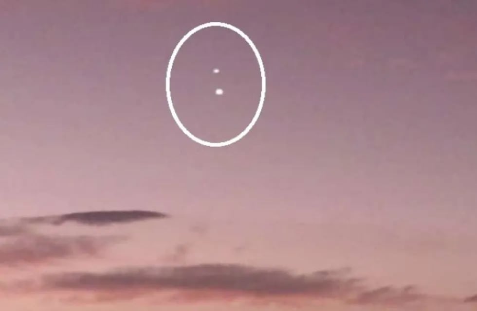 Captura del OVNI realizada por el testigo.