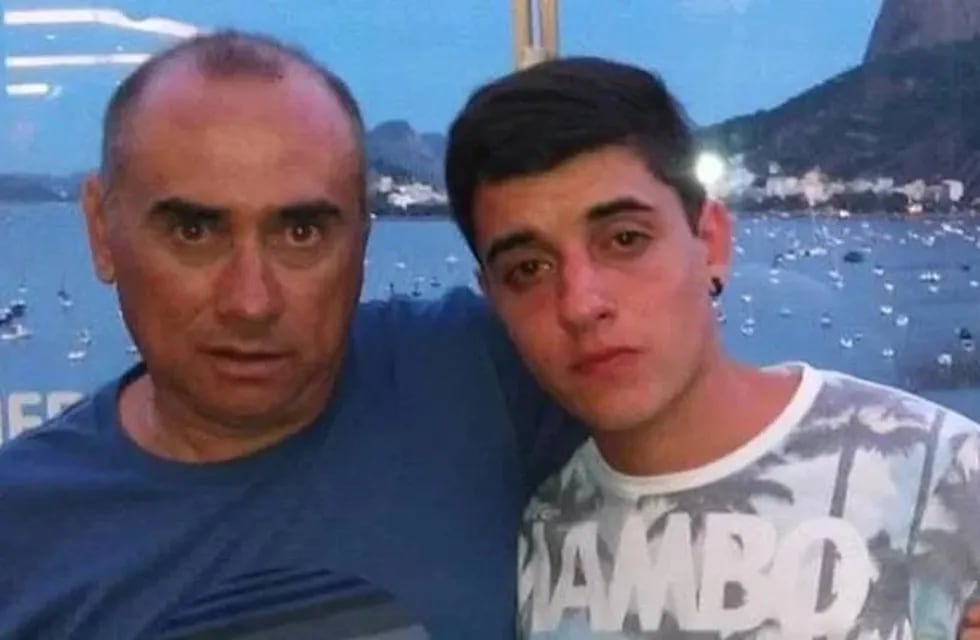 Gustavo Pastorizzo junto a su hijo Fernando asesinado el 27 de diciembre de 2017 en Entre Ríos por Nahir Galarza.