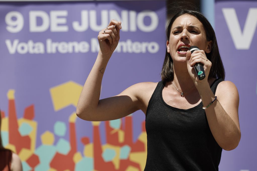 Irene Montero, eurodiputada por "Podemos" y exministra de Igualdad de España. Foto: EFE
