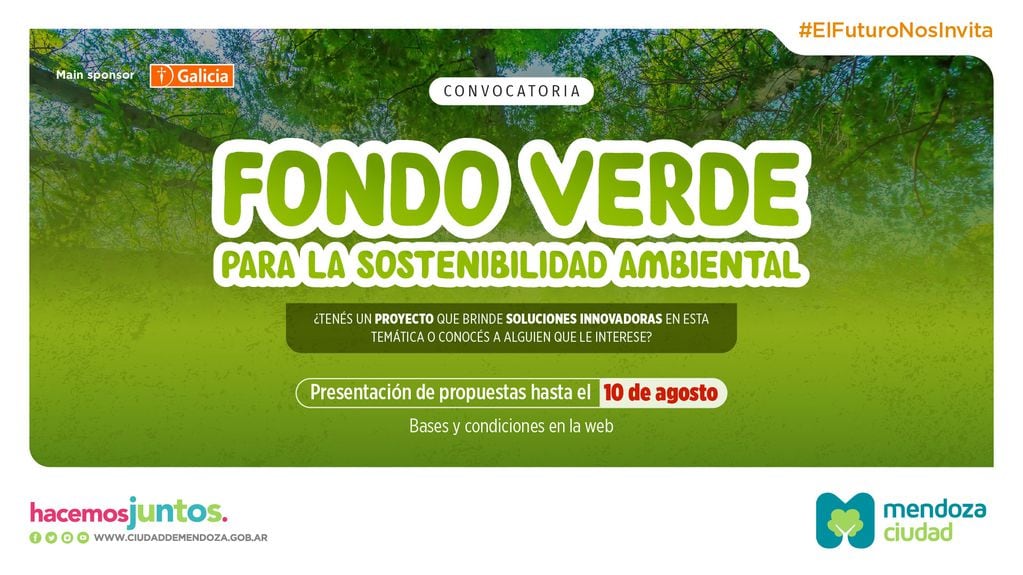 La Ciudad y el Banco Galicia lanzan la segunda edición del Fondo Verde para la Sostenibilidad Ambiental.