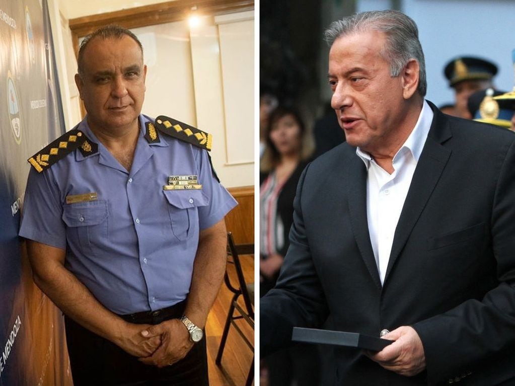 Marcelo Calipo, Director General de la Policía de Mendoza, y Raúl Levrino, ministro de Seguridad; son los apuntados por el Frente de Todos.