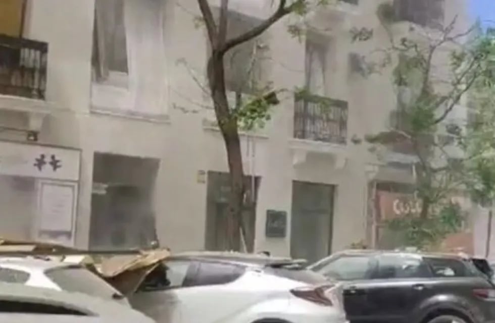 Explosión en un edificio en Madrid.