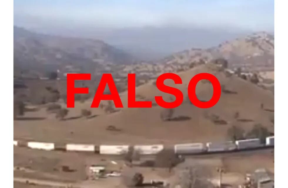No, el viral del tren que circula por una montaña no fue filmado en Argentina sino en EEUU