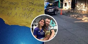 Balearon el supermercado de la familia de Antonela Roccuzzo en Rosario y dejaron una amenaza para Lionel Messi