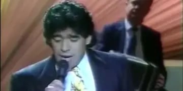 Maradona canta