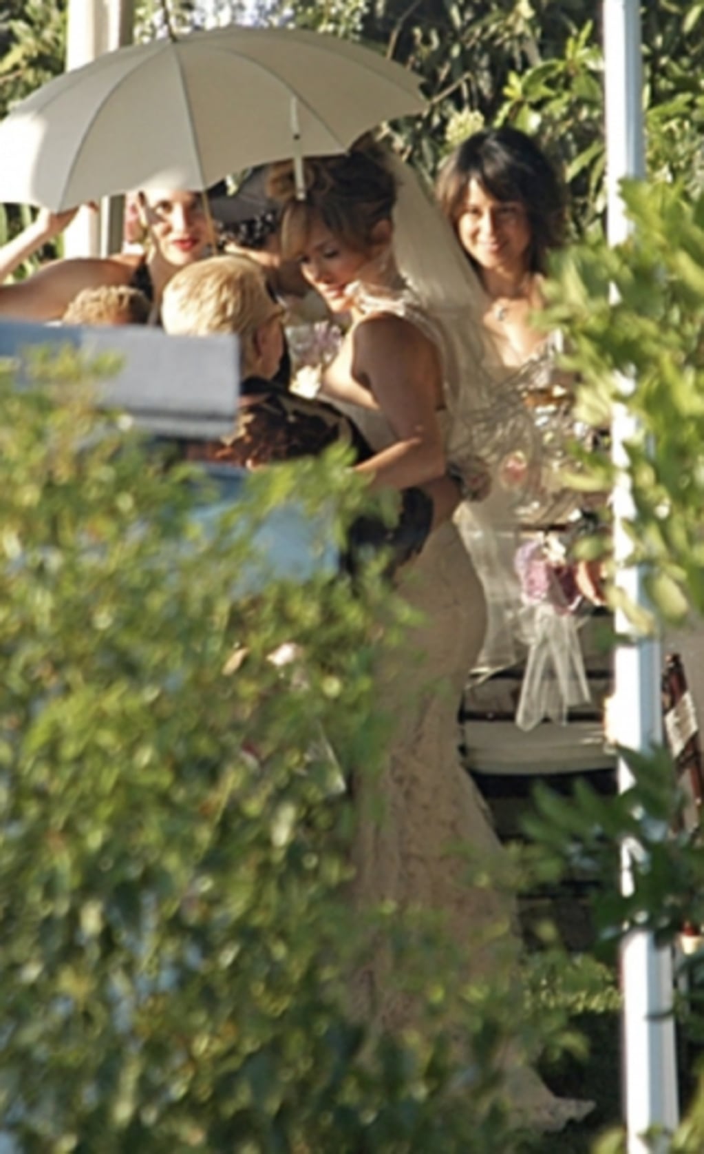 El vestido que usó Jennifer Lopez en su casamiento secreto con Marc Anthony