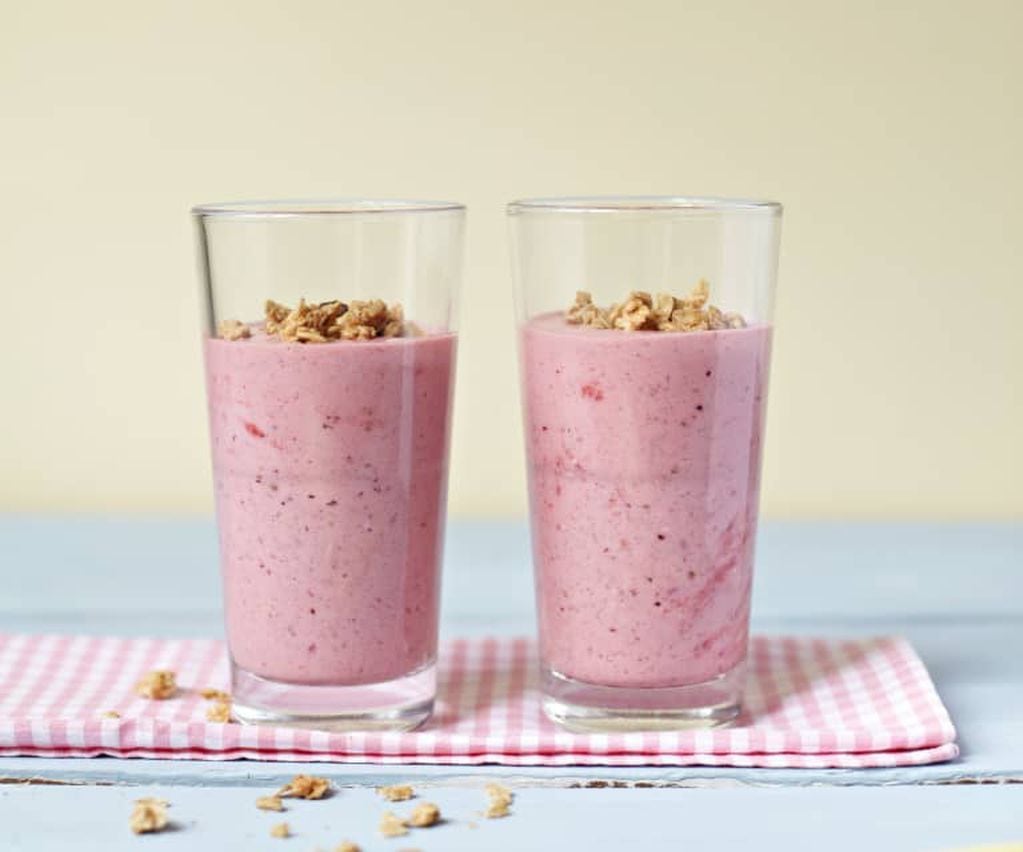 Batido de Frutos Rojos y Avena