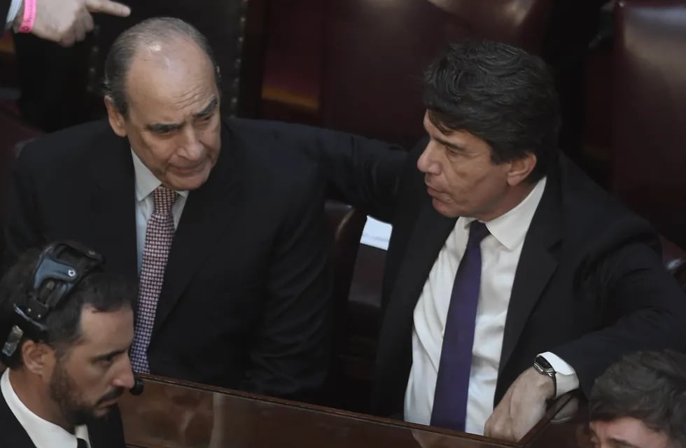 El ministro del Interior, Guillermo Franco y el jefe de gabinete Nicolás Posse. Foto: Federico Lopez Claro