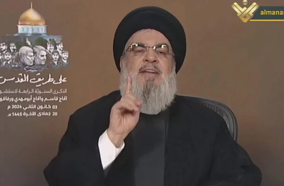 Hassan Nasrallah, líder de Hezbolá. Jamás hace apariciones en público dentro de Líbano.