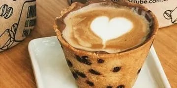 Café en taza de galleta Mendoza
