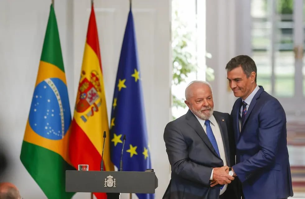 Lula Da Silva y Pedro Sánchez, presidente de Brasil y presidente del Gobierno de España, respectivamente, durante el encuentro que tuvieron esta semana.