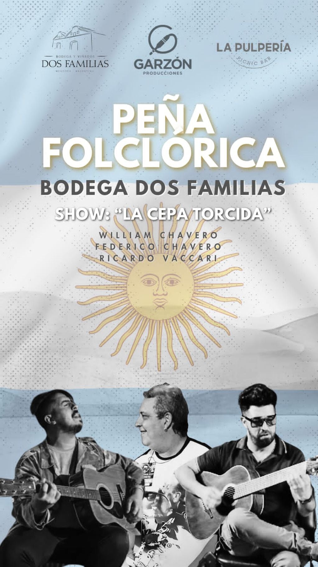 Peña Folclórica por Bodega Dos Familias en La Pulpería.