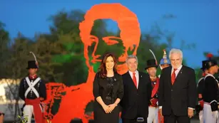 Cristina Fernández de Kirchner y la imagen de Juan Manuel de Rosas