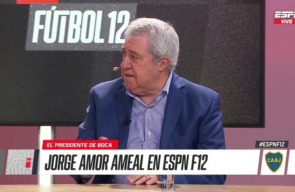 Jorge Amor Ameal estuvo en ESPN y habló sobre los incidentes de Boca en Brasil. / Gentileza.