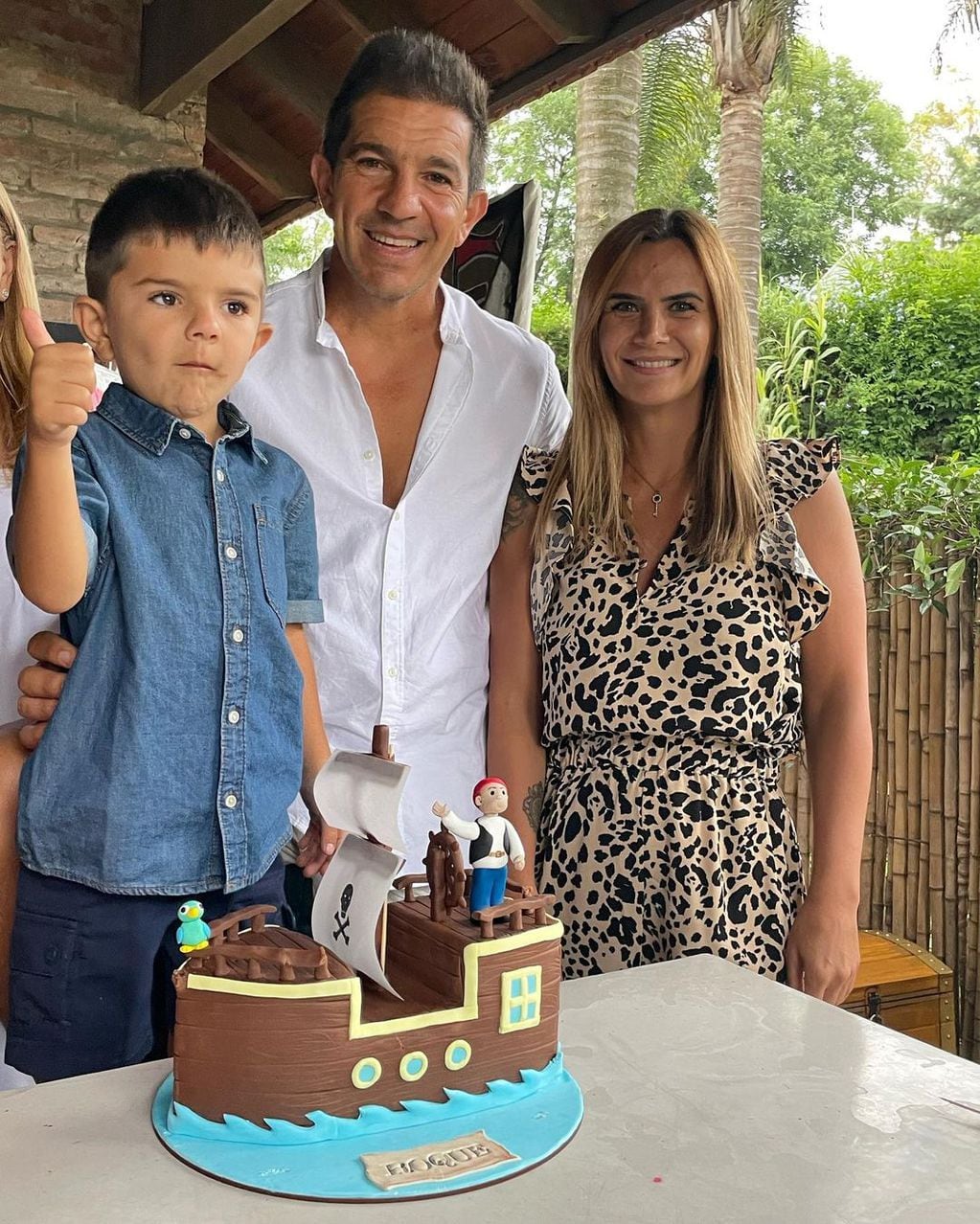 Amalia Granata celebró el cumpleaños de su hijo Roque.
