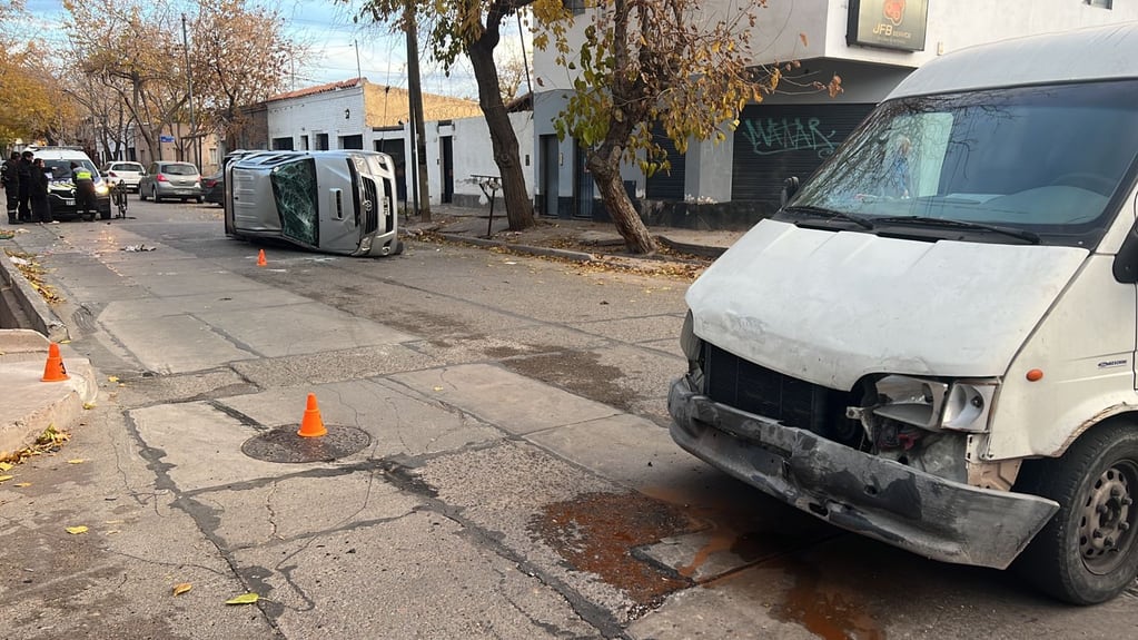 Accidente vial en Guaymallén / Prensa seguridad