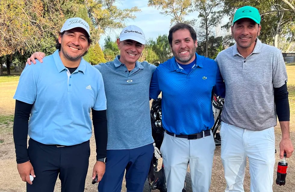 Tejada, Iacaruso, Figueroa y Montivero brillaron en el Golf Club Andino. / Gentileza.
