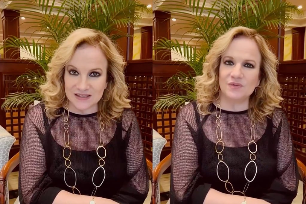 Lucía Galán en el video que compartió en las redes de Pimpinela. (Fotos: captura de pantalla)