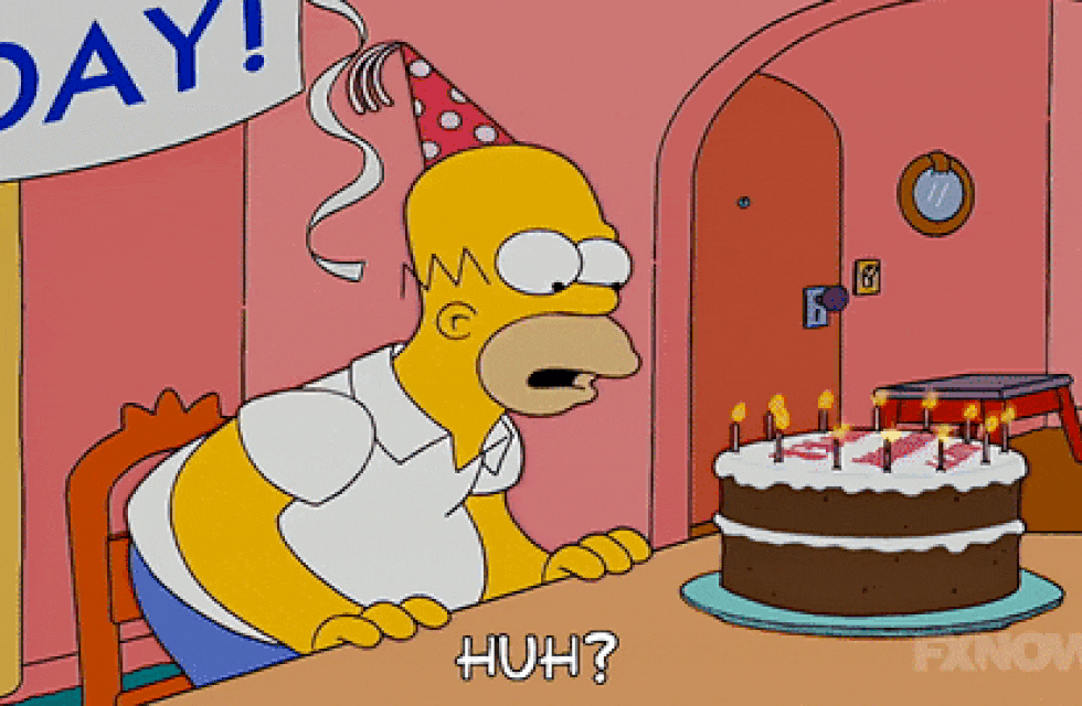 Cumpleaños de Homero. Gif: Fox