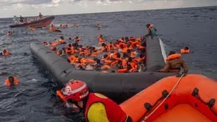 Migrantes en el Mar Mediterráneo