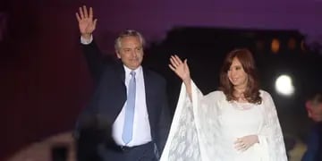 Alberto Fernández y CFK salieron a saludar al escenario Federico López Claro / Corresponsalía Buenos Aires