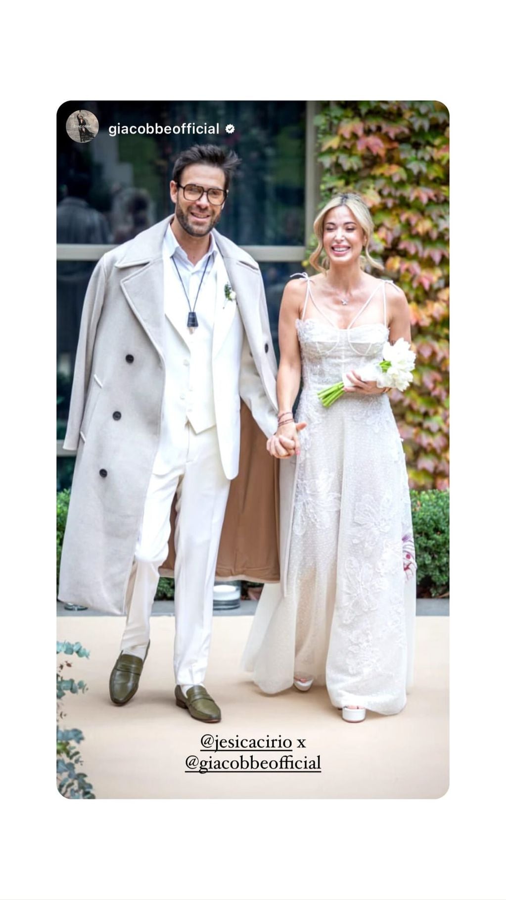 Jesica Cirio se casó con Elías Piccirillo: las fotos de la romántica ceremonia. Gentileza Instagram.