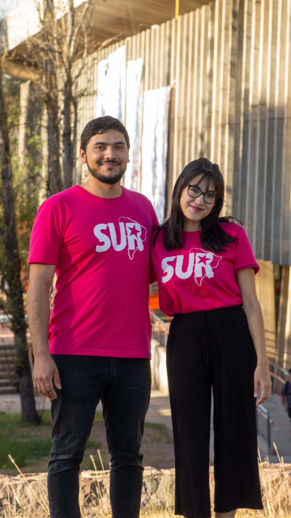 Danilo Guaquinchay y Sofi Porte, candidatos de Sur en la Facultad de Ciencia Política y Administración Pública.