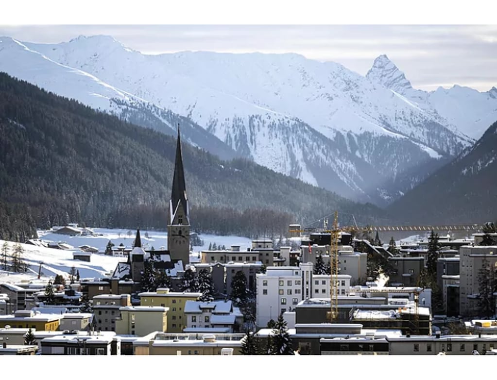 Davos, la ciudad alpina que es sede del Foro Económico Mundial hace cinco décadas. Foto: EFE