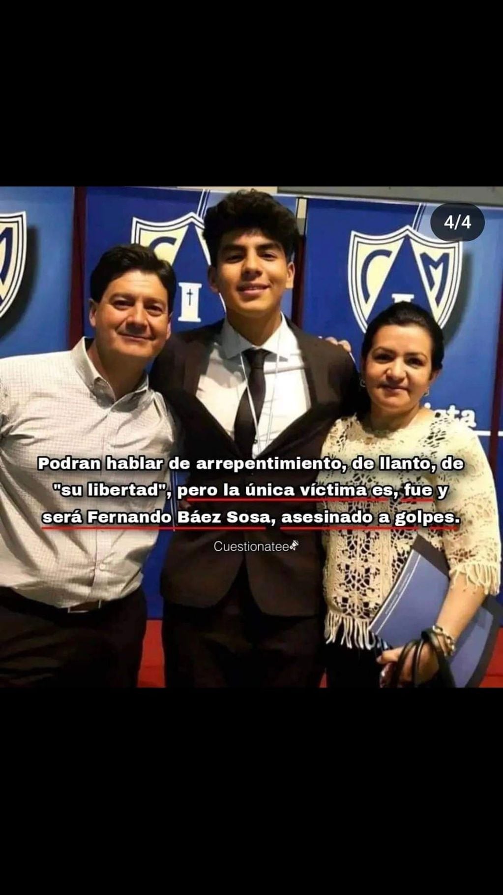 La historia que compartió en Instagram la mamá de Fernando: "La única víctima es, fue y será Fernando Báez Sosa, asesinado a golpes".