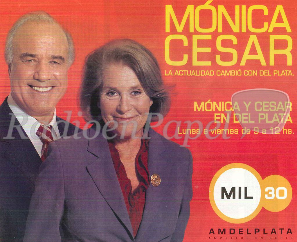 Mónica y César empezaron a hacer radio en Del Plata tras su salida de la tele