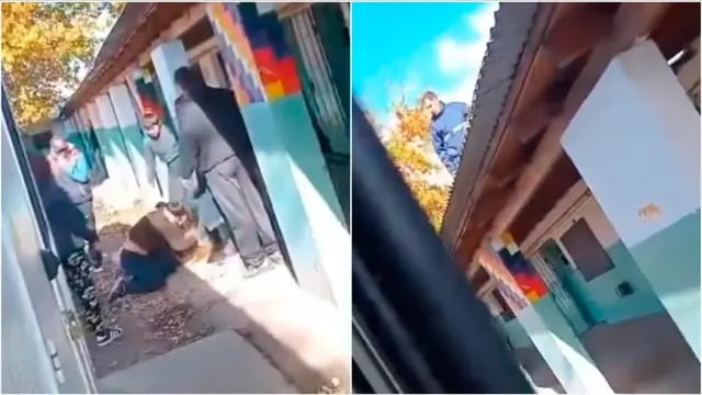 Escandalosa pelea dentro de una escuela de Moreno entre estudiantes y familiares