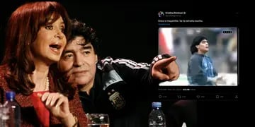 Cristina Fernández recordó a Diego Maradona en el aniversario de su muerte