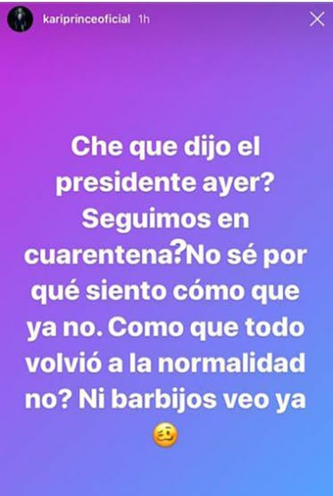 Karina y su tiro por elevación contra El Polaco